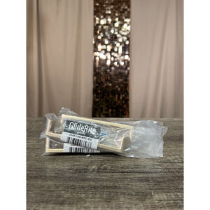 Gliderite Hardware 3343-128-BKL-SG Satin Gold W Black Embossed Leather Detail